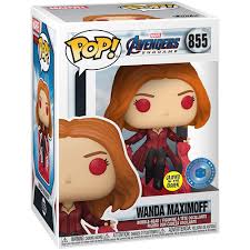 Funko PoP! Marvel: Wanda Maximoff (Avengers Endgame) 855 (Pop in a Box Exclusive & Glows in the Dark)