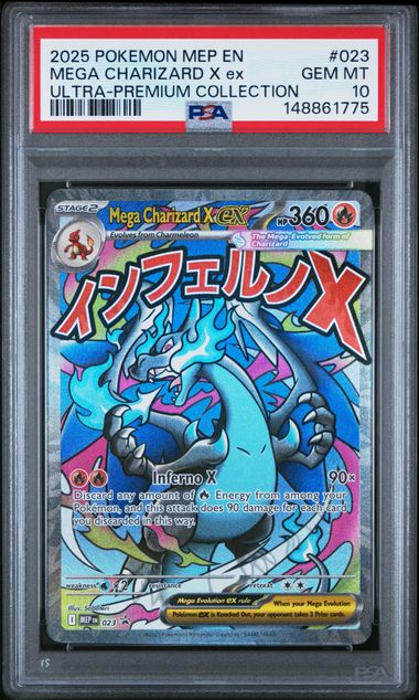 PSA 10 Pokémon TCG: 2025 Mega Charizard X ex - #023 - MEP: Mega Evolution Promo