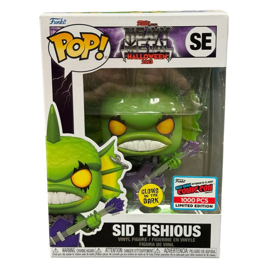 Funko PoP! Heavy Metal Halloween 2023: Sid Fishious SE (Glow in The Dark)(October 12-15, 2023 NY Comic-Con 1000 PCS Limited Edition)