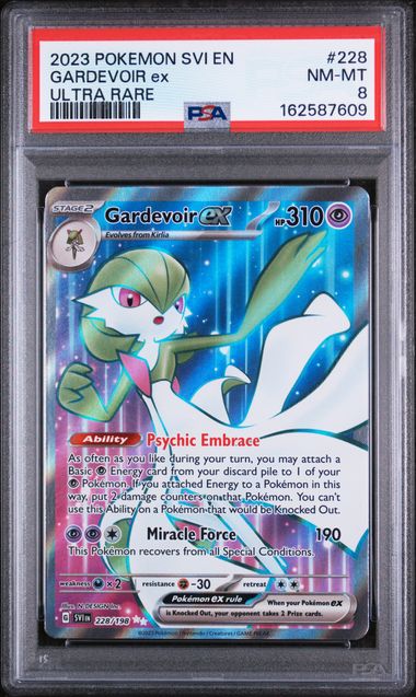 PSA 8 Pokémon TCG: 2023 Gardevoir ex 228/198 SV: Base Set