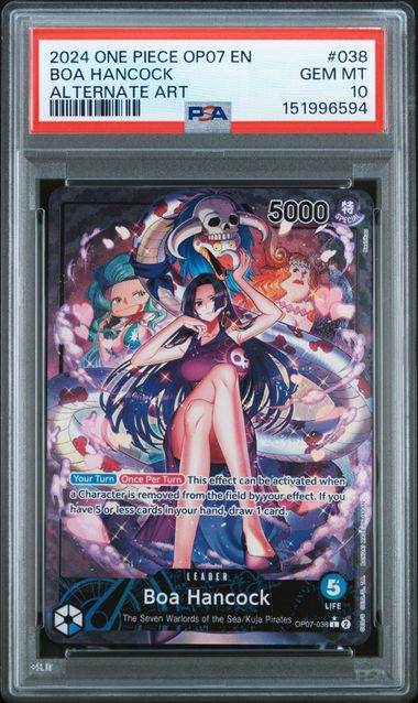 PSA 10 One Piece TCG: 2024 Boa Hancock - OP07-038 - 500 Years in the Future
