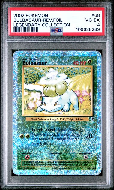 PSA 4 Pokémon TCG: Bulbasaur 68/110 Legendary Collection Reverse Holo