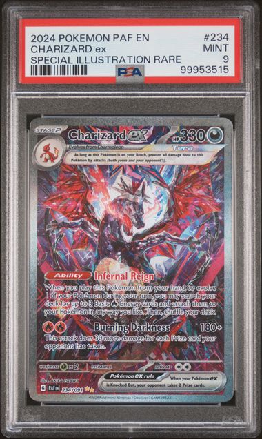 PSA 9 Pokémon TCG: 2024 Charizard ex 234/091 S&V: Paldean Fates