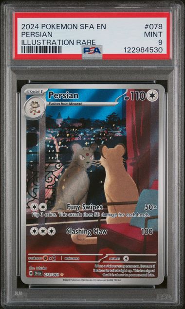 PSA 9 Pokémon TCG: 2024 Persian 078/064 S&V: Shrouded Fable