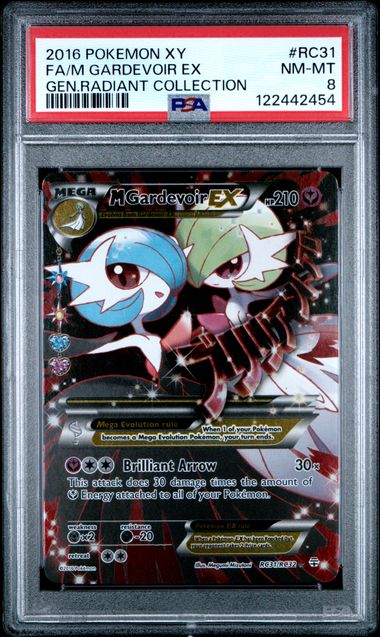 PSA 8 Pokémon TCG: 2016 M Gardevoir Ex - RC31/RC32 - XY: Generations Radiant Collection