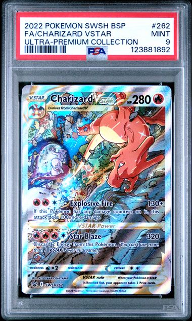 PSA 9 Pokémon TCG: 2022 Charizard VSTAR SWSH262 UPC Promo