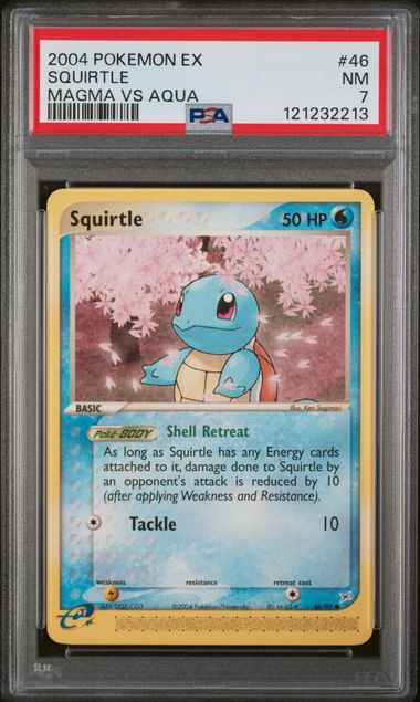 PSA 7 Pokémon TCG: 2004 Squirtle 46/95 - EX Team Magma vs Team Aqua