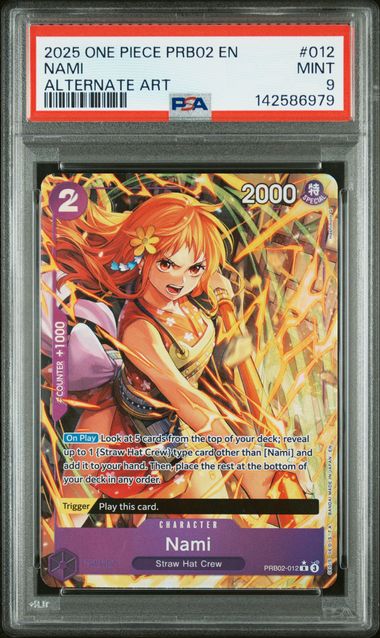 PSA 10 One Piece TCG: 2025 Nami - PRB02-012 - The Best