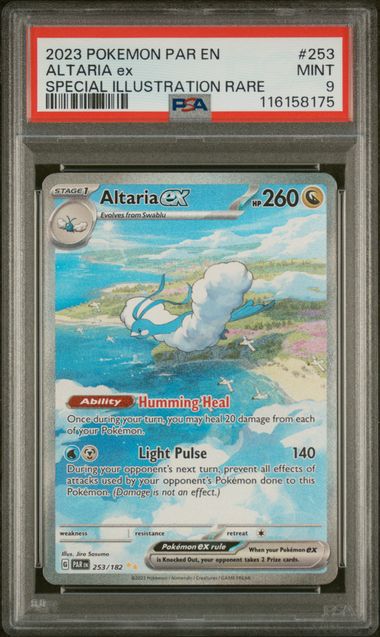 PSA 9 Pokémon TCG: 2023 Altaria ex 253/182 SV: Paradox Rift