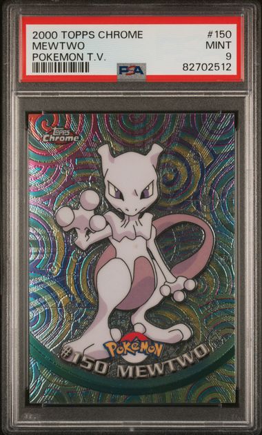 PSA 9 Pokémon TCG: 2000 Mewtwo #150 Topps Chrome Pokemon TV