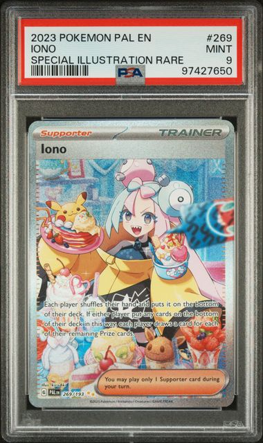 PSA 9 Pokémon TCG: 2023 Iono - 269/193 - SV: Paldea Evolved