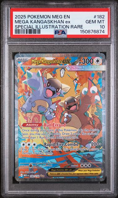 PSA  10 Pokemon TCG: 2025 Mega Kangaskhan ex 182/132 - Mega Evolution Special Illustration rare