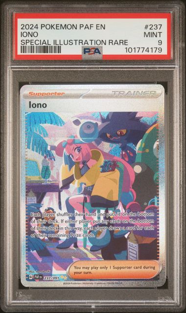 PSA 9 Pokémon TCG: 2024 Iono 237/091 - Special Illustration Rare