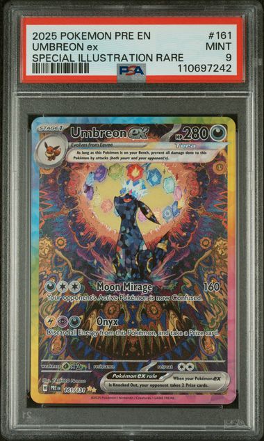 PSA 9 Pokémon TCG: 2024 Umbreon ex 161/131 SV: Prismatic Evolutions