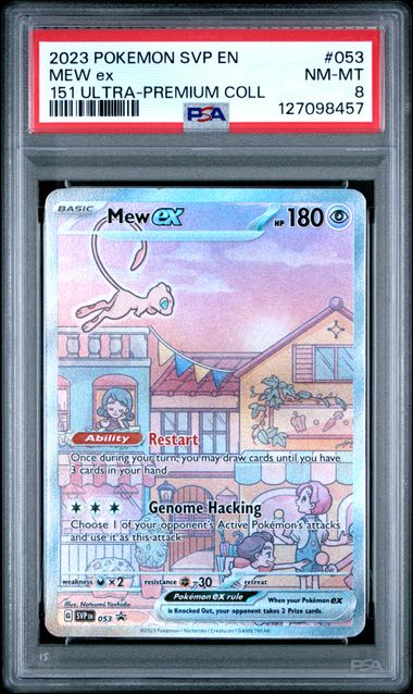 PSA 8 Pokémon TCG: 2023 Mew Ex 053 S&V: Scarlet & Violet Promo