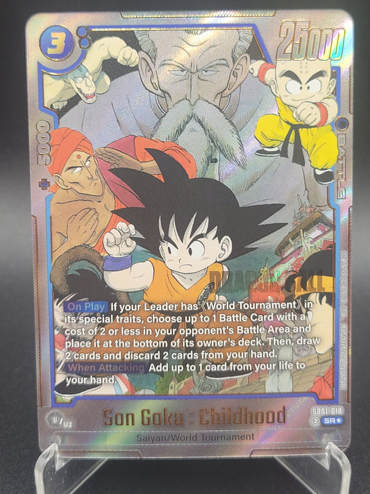 Dragon Ball TCG: Son Goku : Childhood - SB01-018 (Alternate Art) - Manga Booster 01 (SB01)