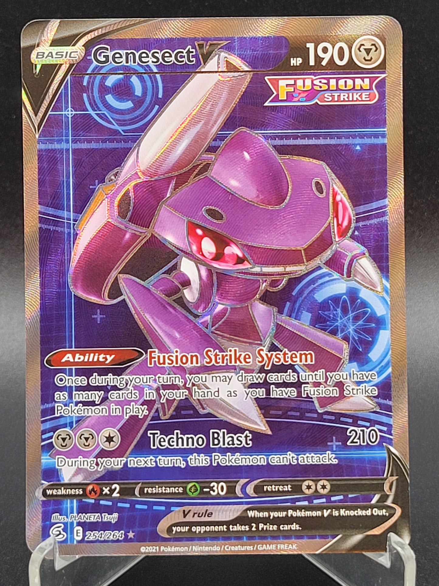 Pokémon TCG: 2021 Genesect V 254/264 SWSH: Fusion Strike