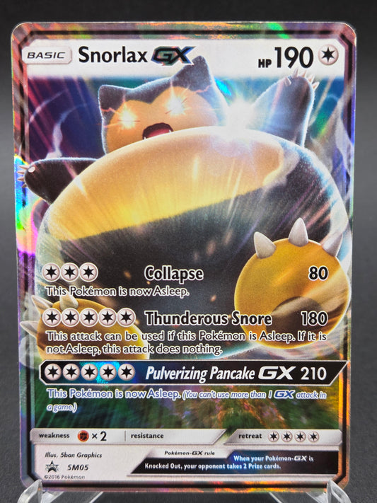Pokémon TCG: 2016 Snorlax GX SM05 SM: Sun & Moon Promo (Damaged)