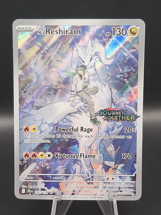 Pokémon TCG: 2025 N's Reshiram 167/159 SV: Journey Together Stamped Promo
