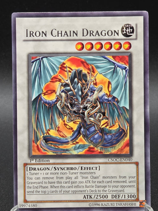 Yu-Gi-Oh! TCG: Iron Chain Dragon - CSOC-EN040 - Crossroads of Chaos 1st Edition