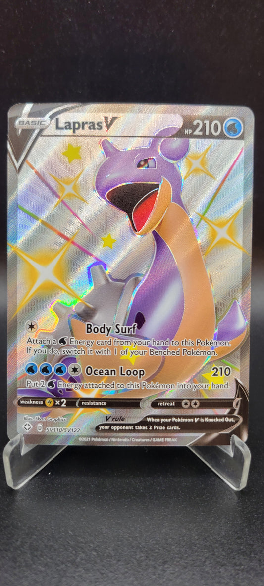Pokémon TCG: 2021 Lapras V SV110/SV122 SWSH: Shining Fates Shiny Vault