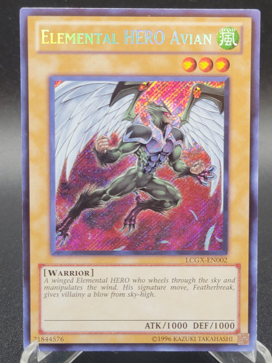 Yu-Gi-Oh! TCG: Elemental Hero Avian (Alternate Art) LCGX-EN002 Legendary Collection 2