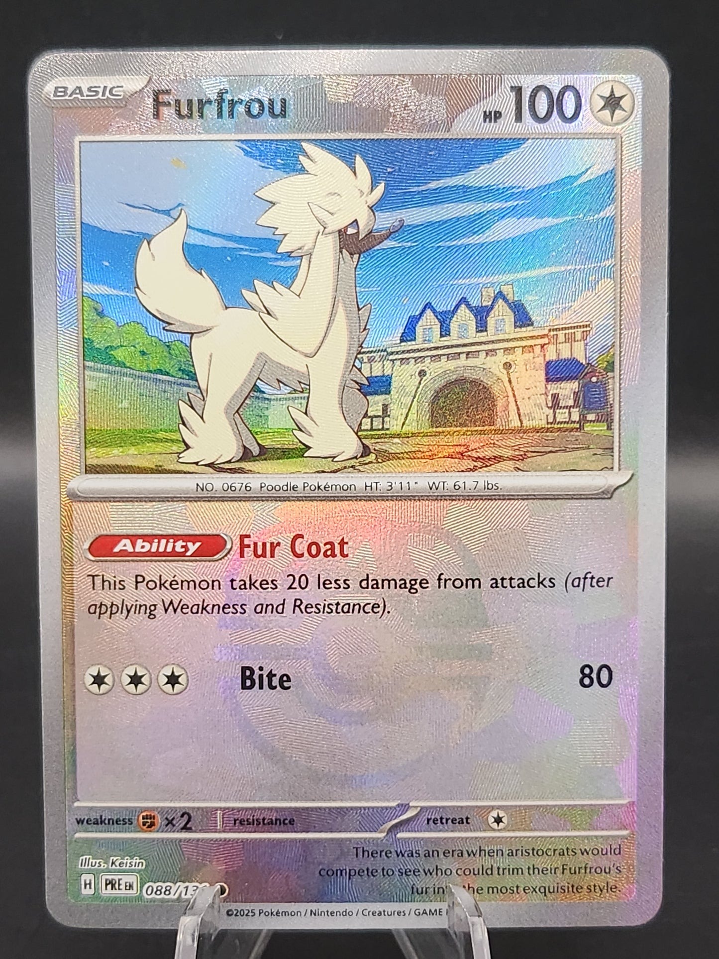 Pokémon TCG: 2025 Furfrou Master Ball 088/131 SV: Prismatic Evolutions