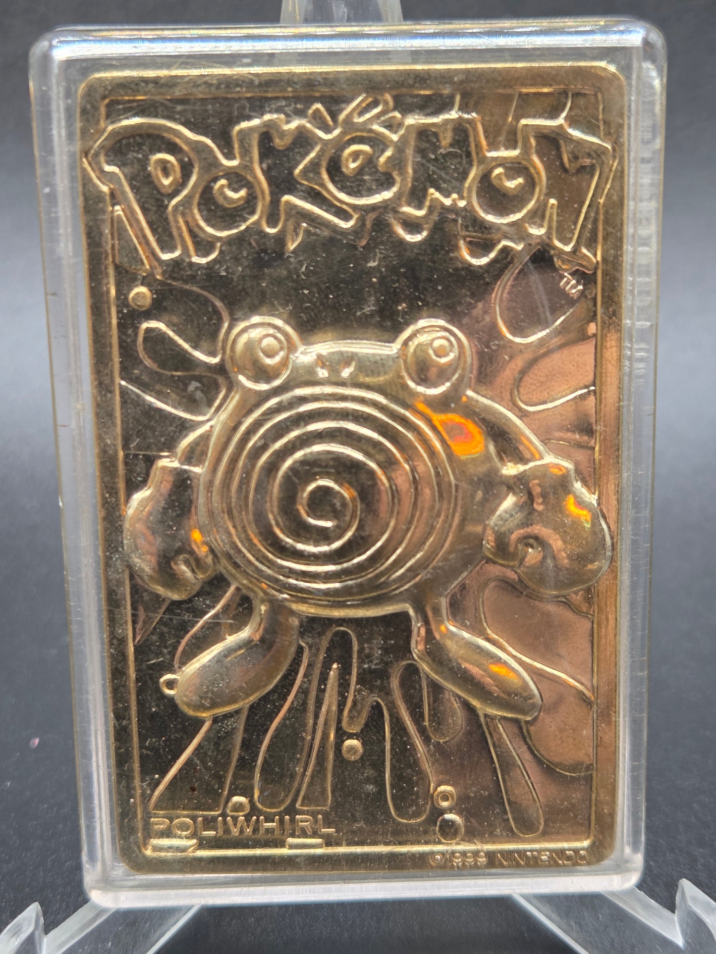Pokémon TCG: 1999 Gold Plated Poliwhirl - Burger King Vintage
