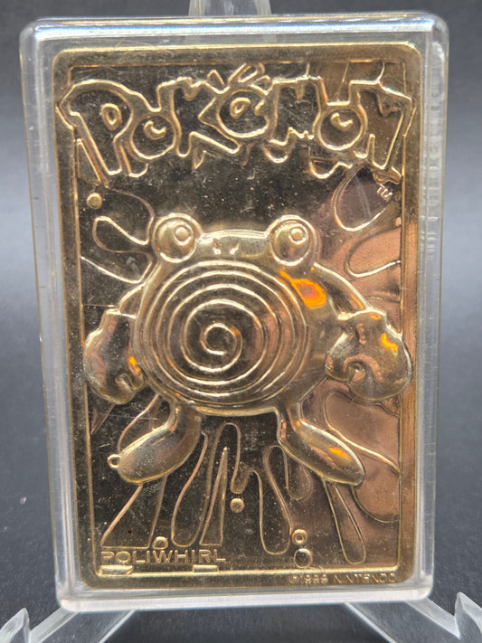 Pokémon TCG: 1999 Gold Plated Poliwhirl - Burger King Vintage