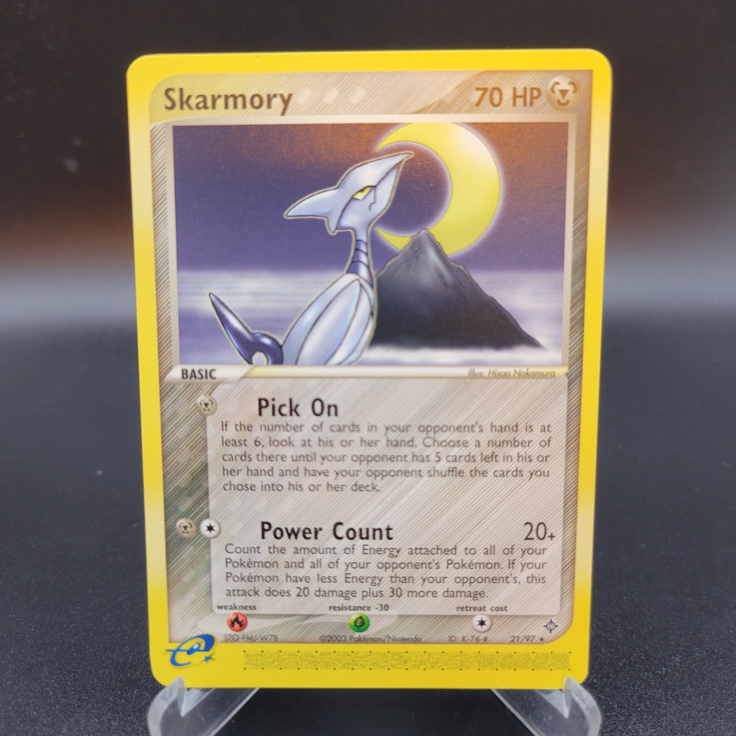 Pokémon TCG: 2003 Skarmory 21/97 EX: Dragon