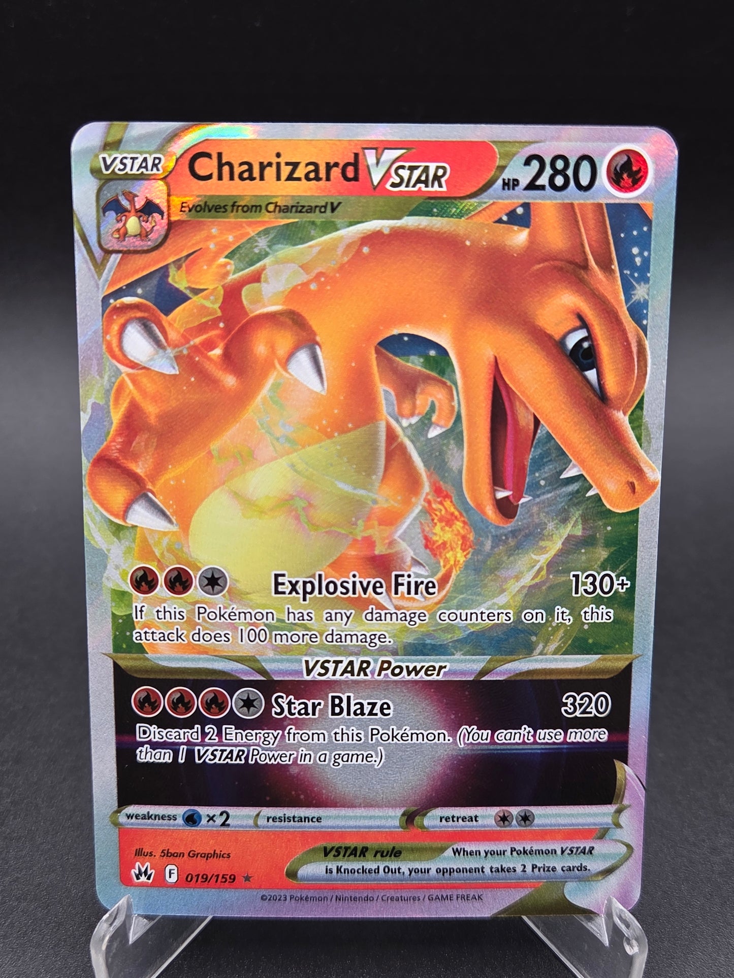 Pokémon TCG: 2023 Charizard VSTAR 019/159 SWSH: Crown Zenith