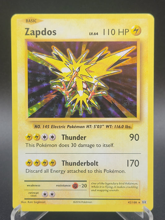 Pokémon TCG: 2016 Zapdos 42/108 XY: Evolutions