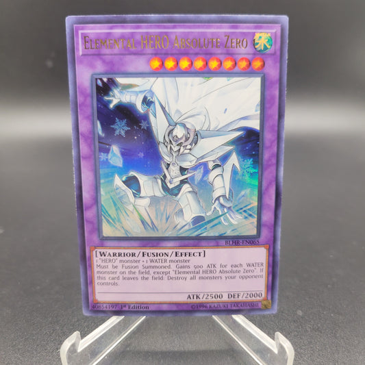 Yu-Gi-Oh! TCG: Elemental HERO Absolute Zero Ultra Rare BLHR-EN065 Battles of Legend: Hero's Revenge