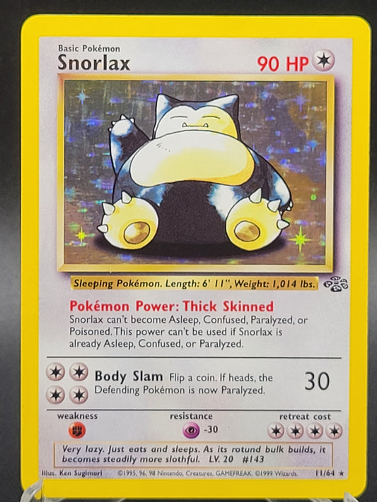 Pokémon TCG: 1999 Snorlax 11/64 Jungle Unlimited Holo