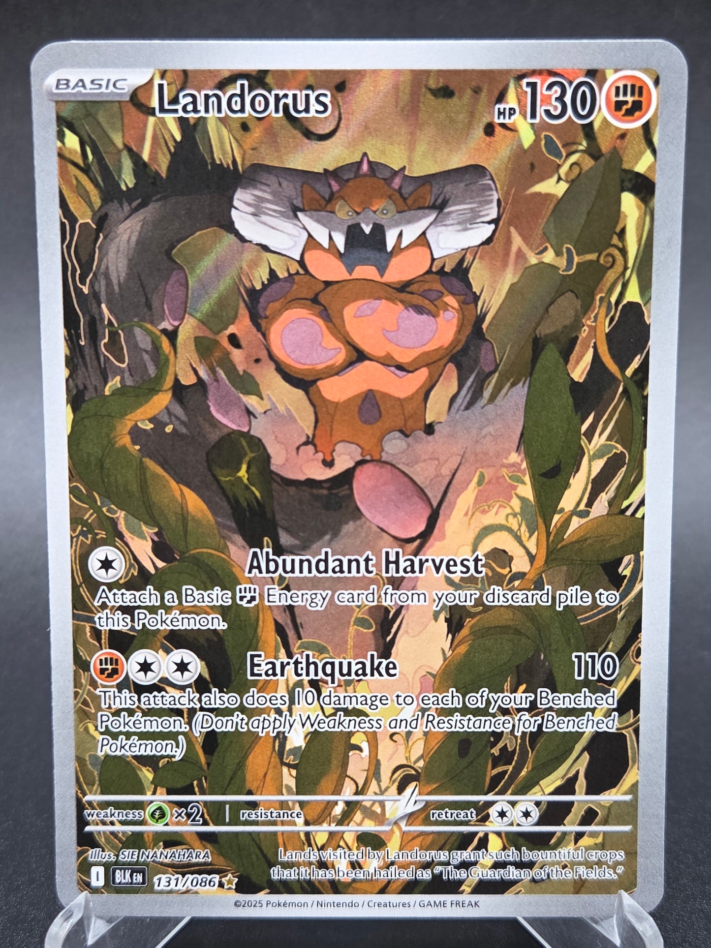 Pokémon TCG: 2025 Landorus 131/086 SV: Black Bolt