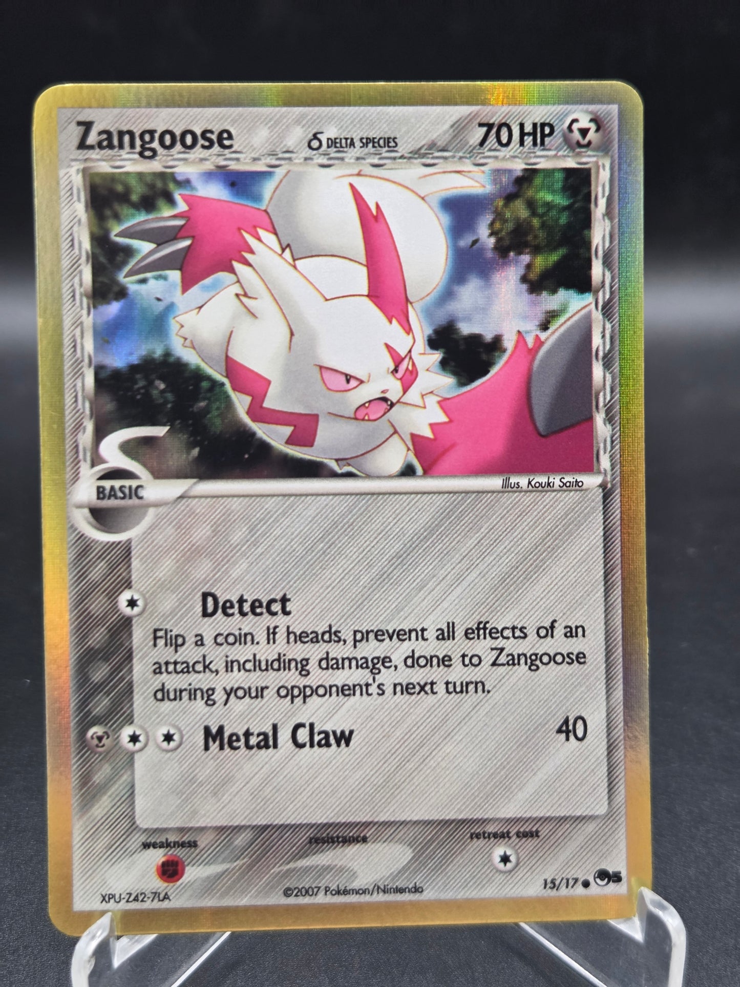 Pokémon TCG: 2007 Zangoose (Delta Species) - 15/17 - POP Series 5 (POP) Holofoil