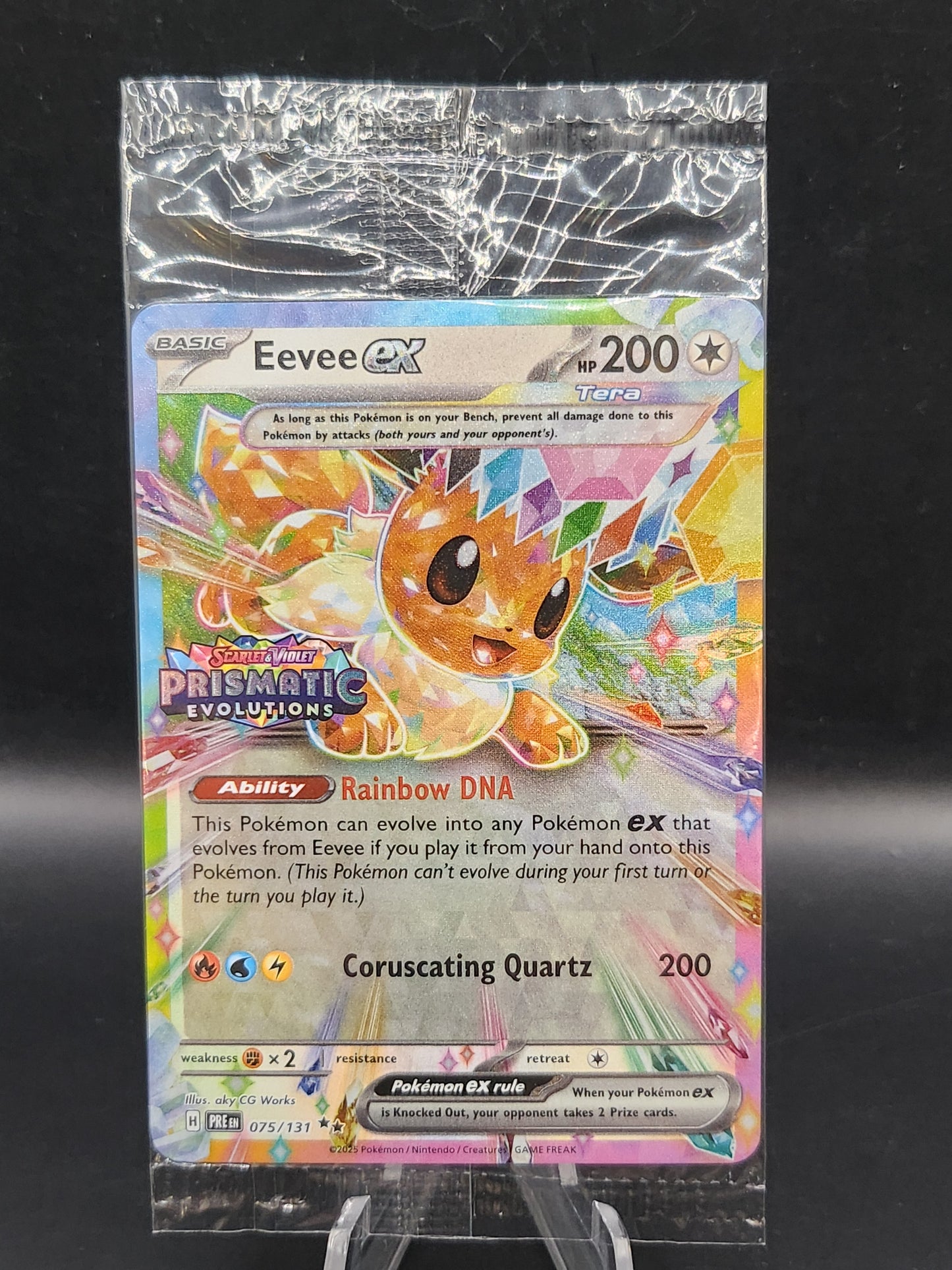 Pokémon TCG: 2025 Eevee EX 041/131 SV: Prismatic Evolutions Sealed