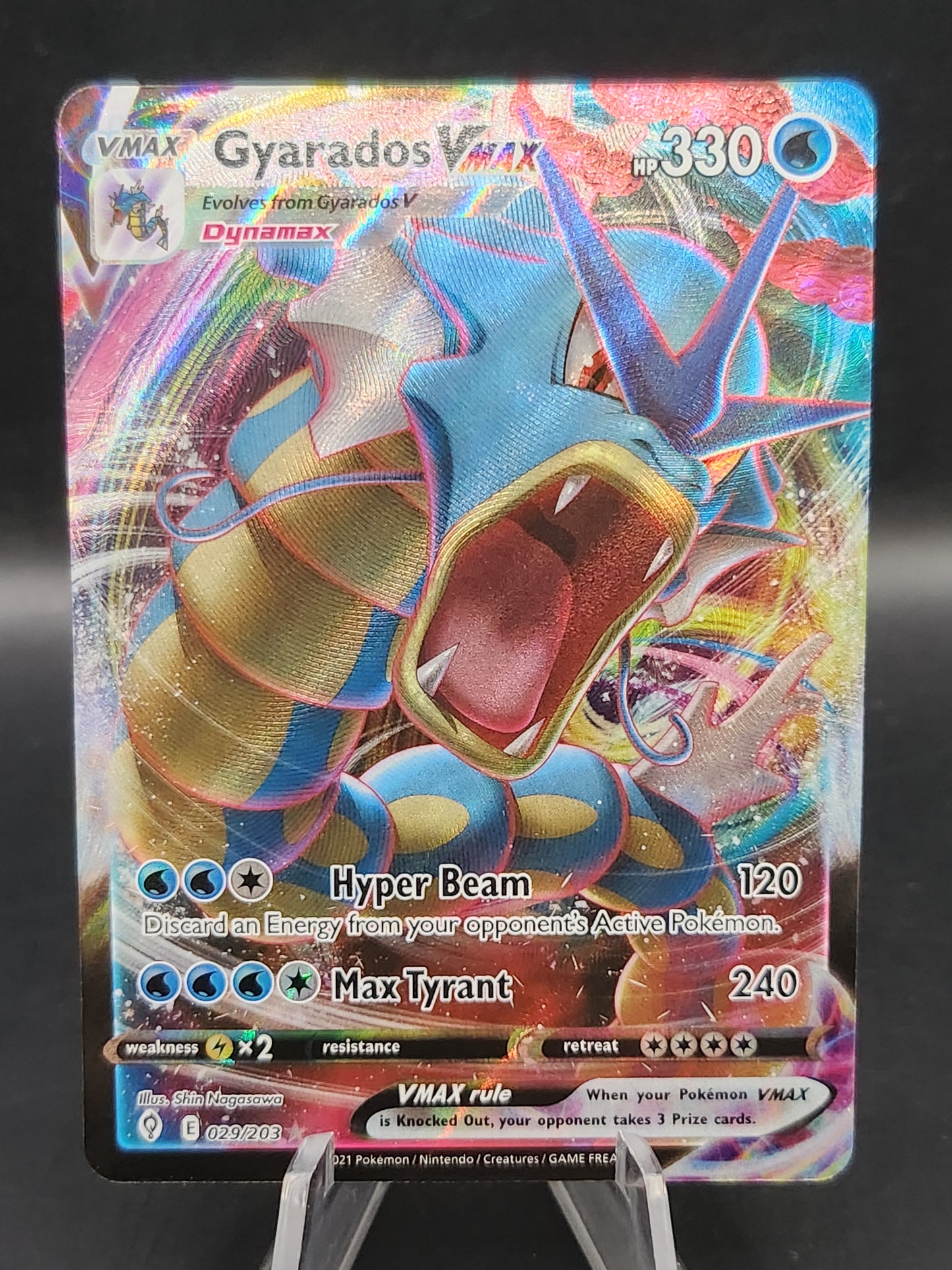 Pokémon TCG: 2021 Gyarados VMAX - 029/203 - SWSH: Evolving Skies