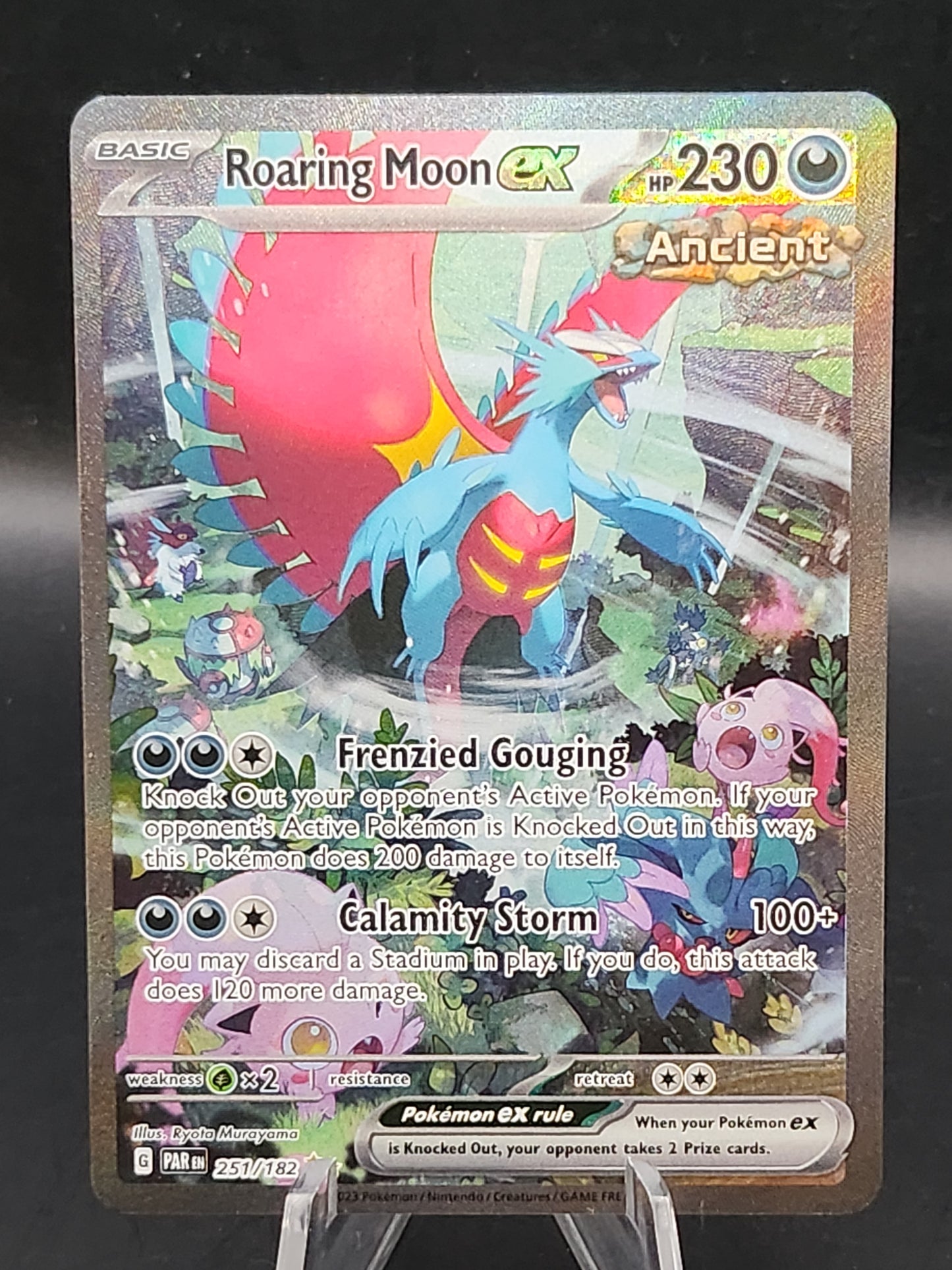 Pokémon TCG: 2023 Roaring Moon ex 251/182 S&V Paradox Rift Alt Art