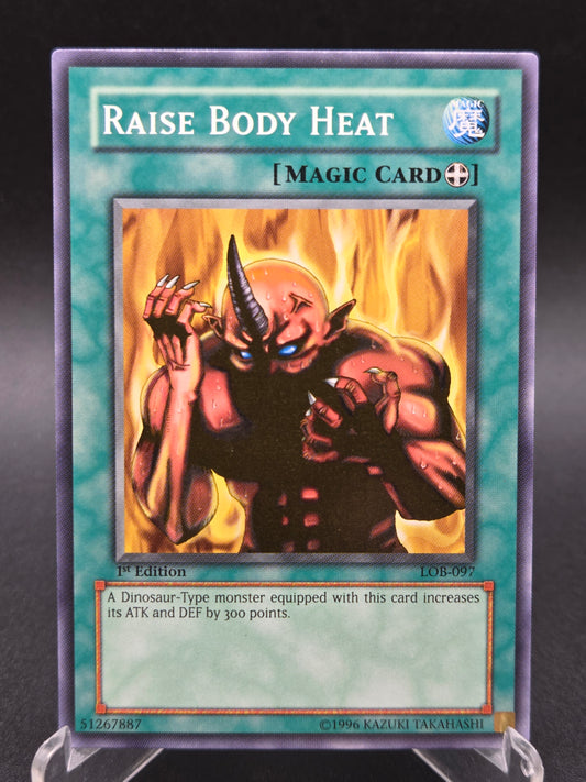 Yu-Gi-Oh! TCG: Raise Body Heat - LOB-097 - The Legend of Blue Eyes White Dragon 1st Edition