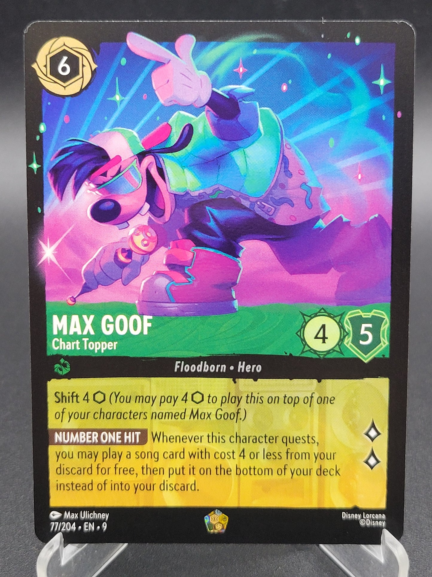Lorcana TCG: Max Goof Chart Topper 77/204 Fabled