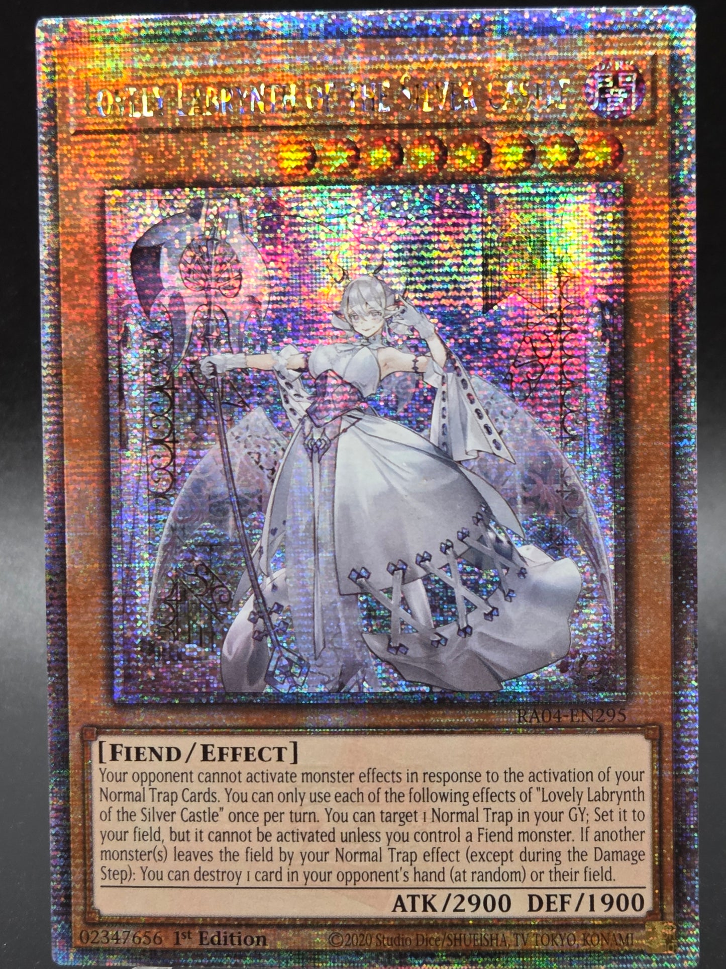 Yu-Gi-Oh! TCG: Lovely Labrynth of the Silver Castle (Quarter Century Secret Rare) -RA04-EN295- Quarter Century Stampede