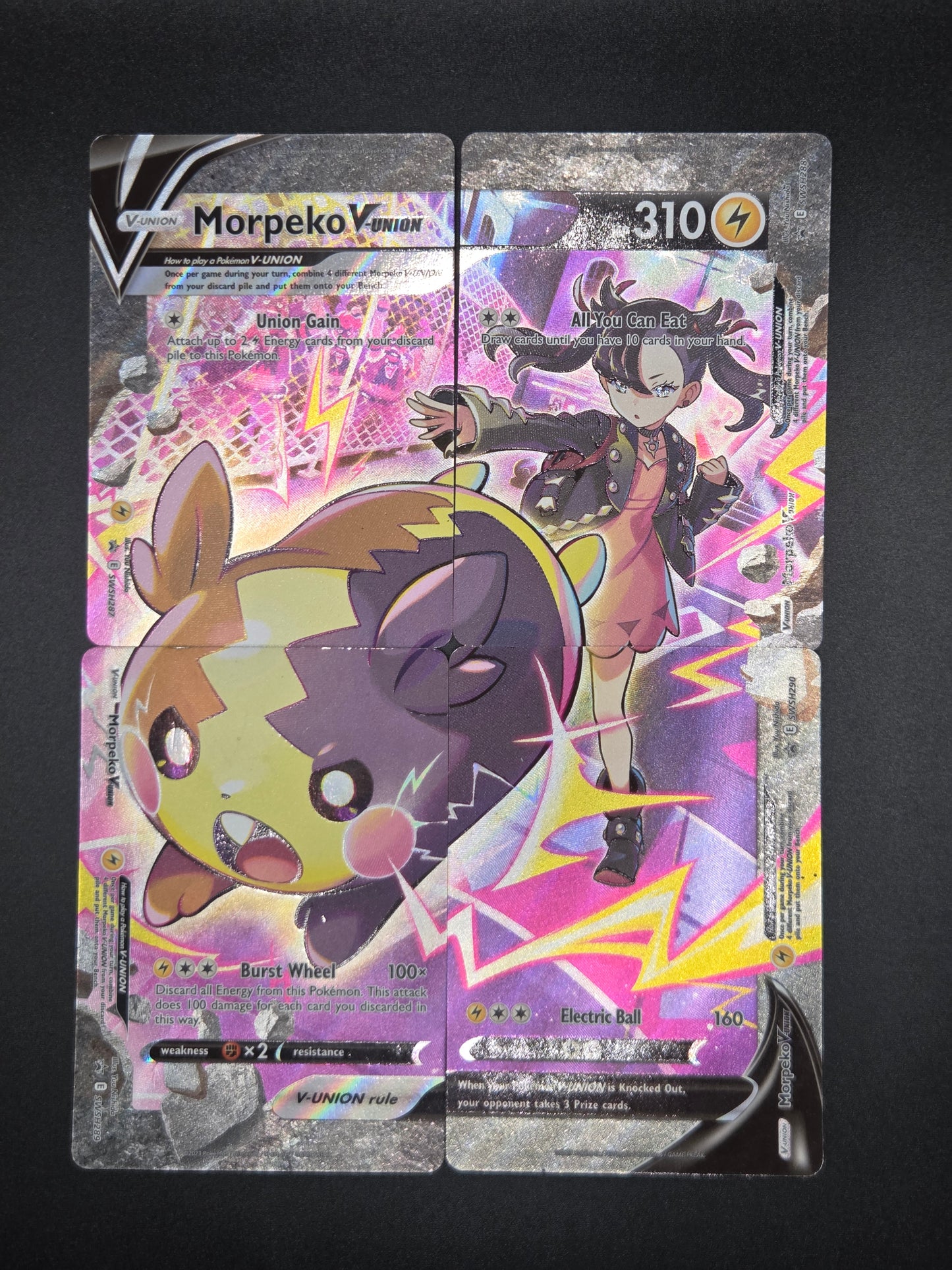 Pokémon TCG: 2023 Morpeko V-Union [Set of 4] SWSH: Crown Zenith Promos