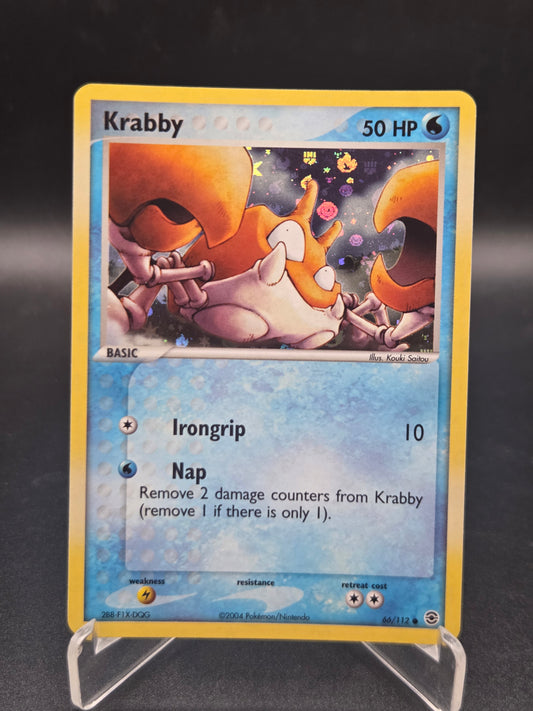 Pokémon TCG: 2004 Krabby 66/112 - FireRed & LeafGreen Reverse Holofoil (RG)