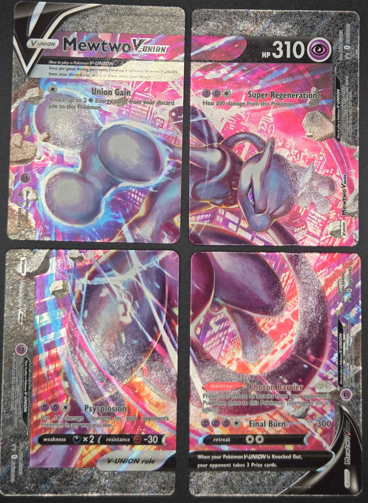 Pokémon TCG: 2021 Mewtwo V-UNION [Set of 4] - SWSH: Sword & Shield Promo Cards