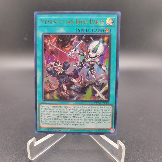 Yu-Gi-Oh! TCG: Memetotlan Bone Party Ultra Rare VASM-EN009 Valiant Smashers