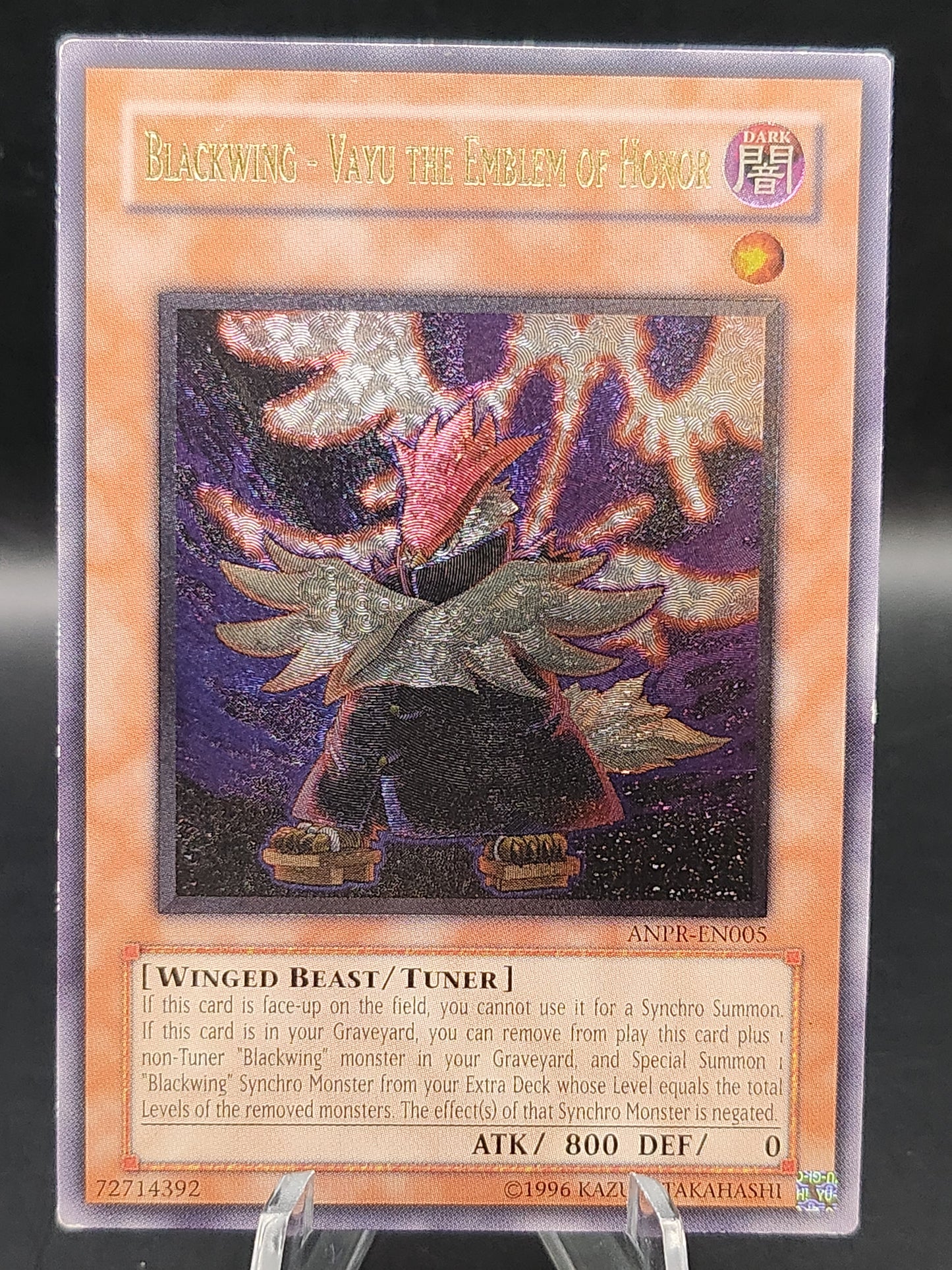 Yu-Gi-Oh! TCG Blackwing - Vayu the Emblem of Honor ANPR-EN005 Ancient Prophecy