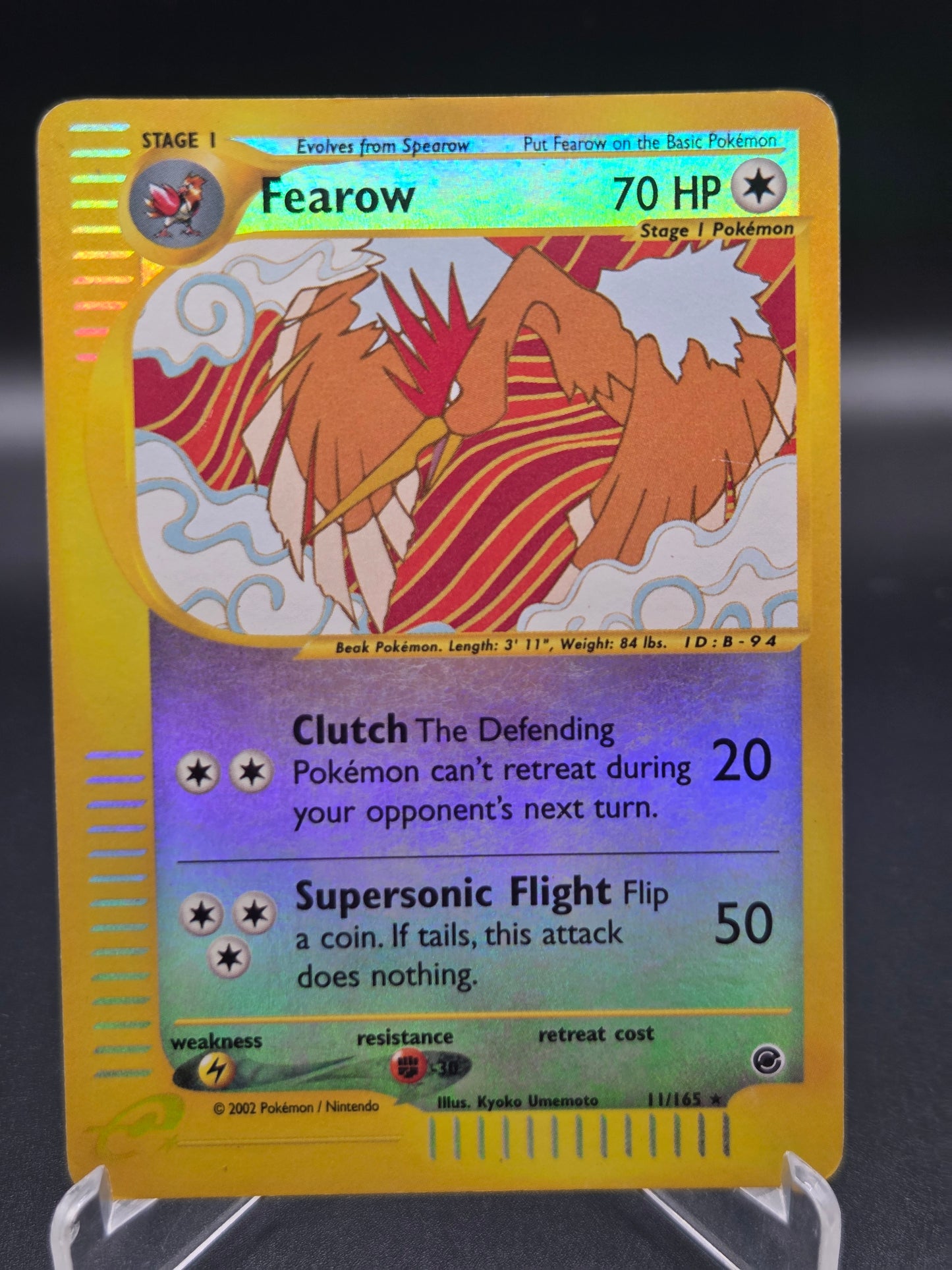 Pokémon TCG: 2002 Fearow 11/165 Expedition Holo
