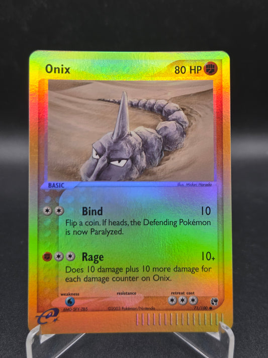 Pokémon TCG: 2004 Onix 71/100 Sandstorm Reverse Holo