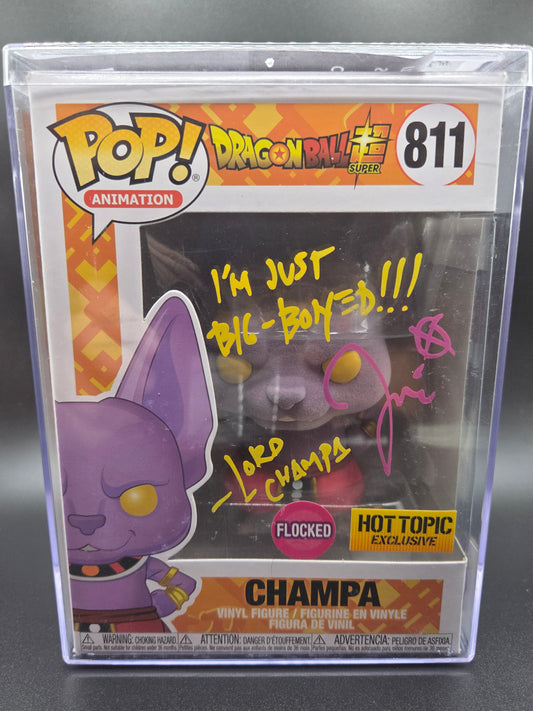 Auto Funko PoP! Animation: Champa (Dragon Ball Super) 811 (HotTopic Exclusive)(Flocked)
